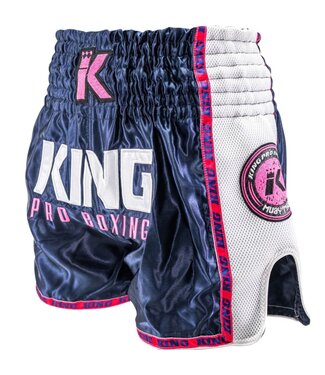 King Pro Boxing King Muay Thai Kickbox Shorts KPB NEON 1 Blau Pink