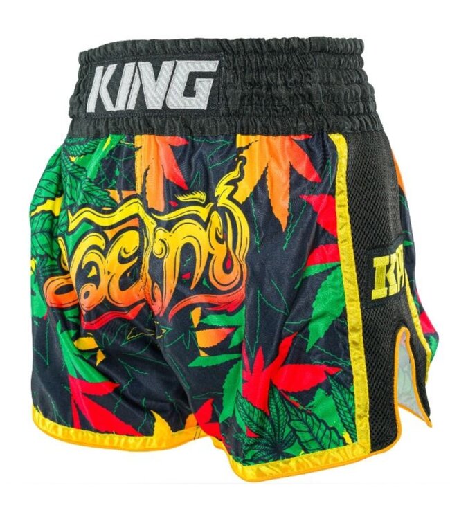 King Pro Boxing King Muay Thai Kickboxing Shorts KPB Weed