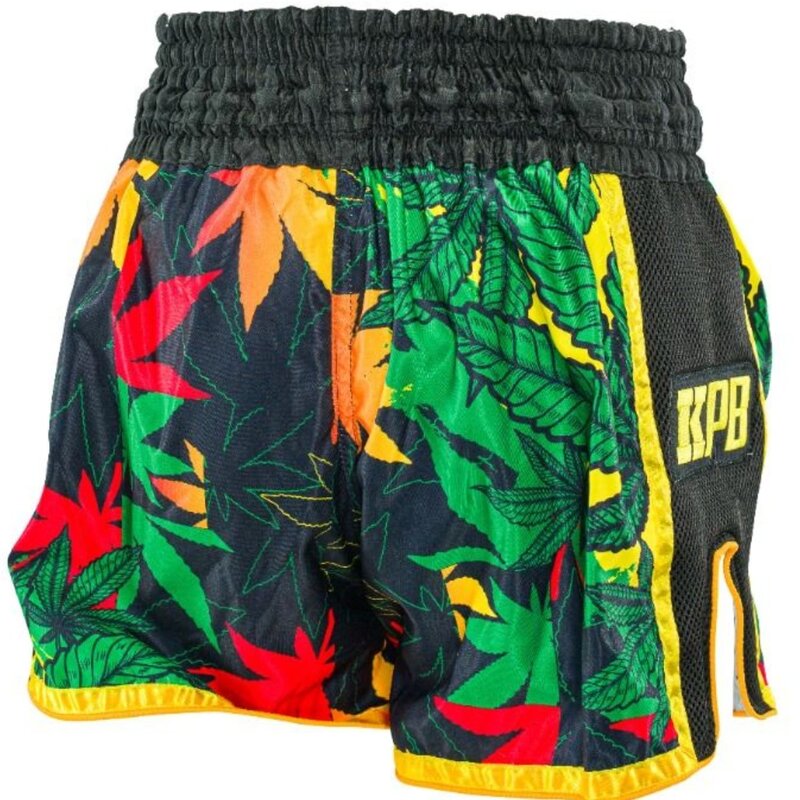 King Pro Boxing King Muay Thai Kickboxing Shorts KPB Weed