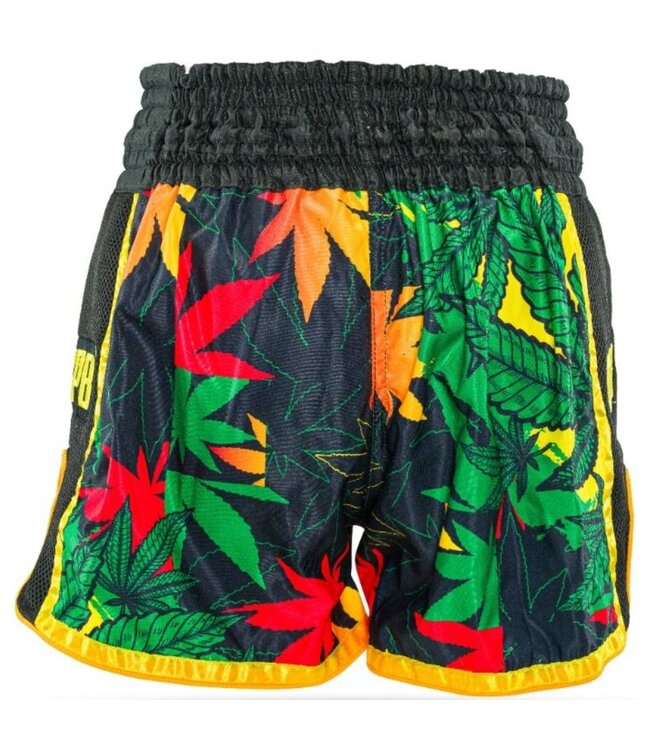 King Pro Boxing King Muay Thai Kickboxing Shorts KPB Weed