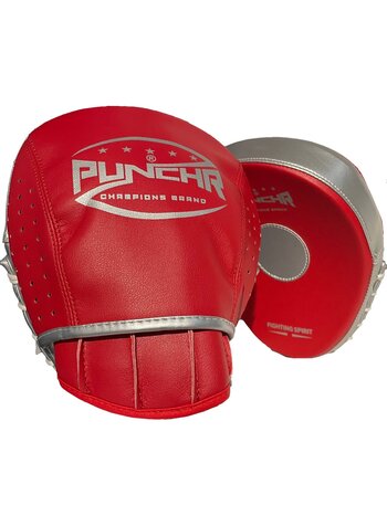 PunchR™  PunchR™ Professionele Handpads HPQ3 Curved Rood Zilver