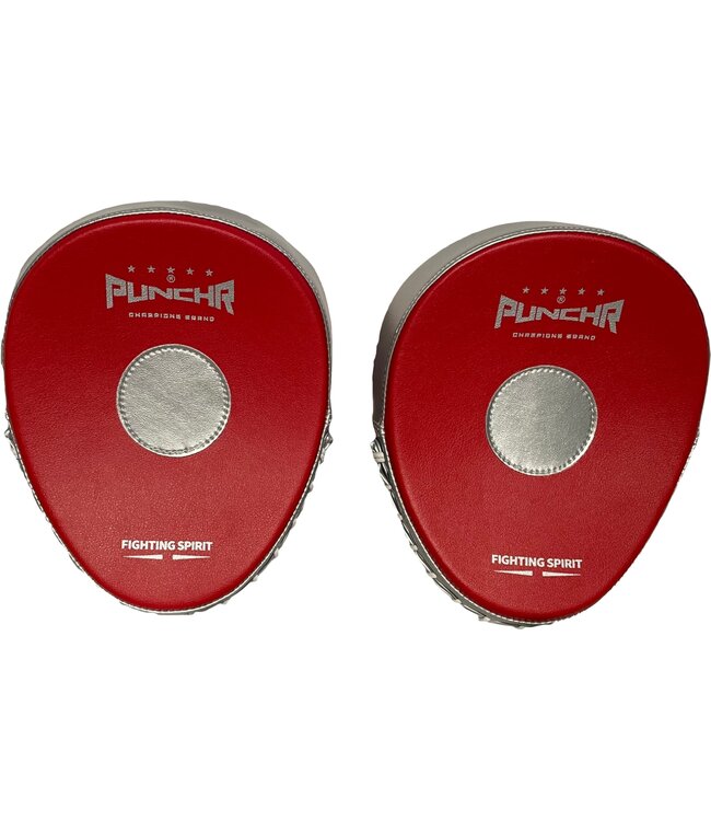 PunchR™ Professionelle Handpolster HPQ3, gebogen, Rot-Silber