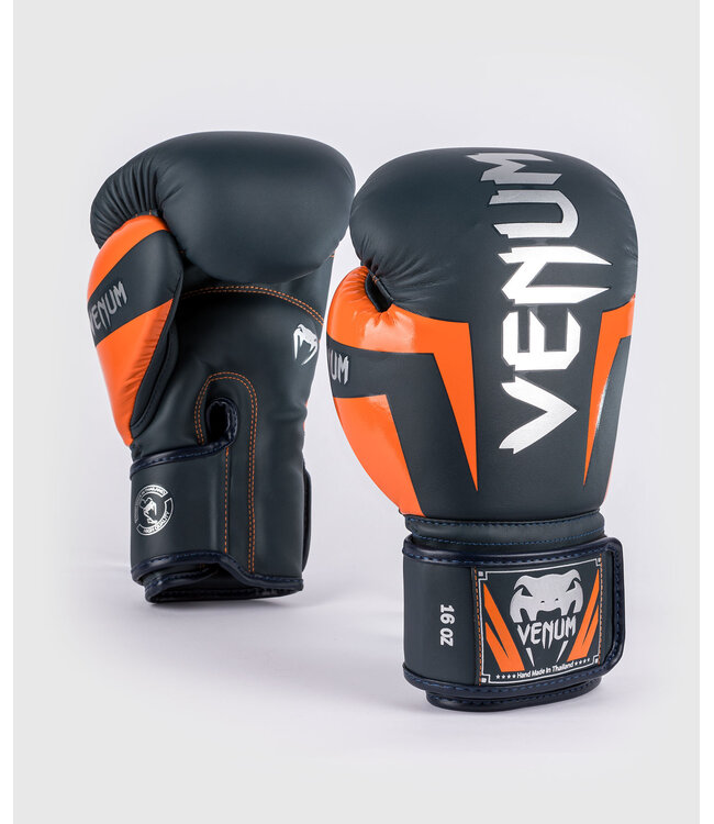 Venum Venum Elite (Kick)Boxing Gloves Navy Silver Orange