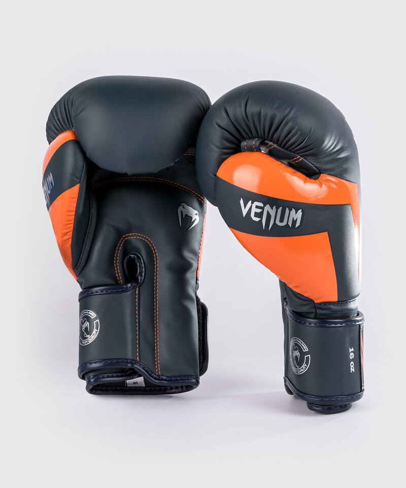 Venum Venum Elite (Kick)Boxing Gloves Navy Silver Orange