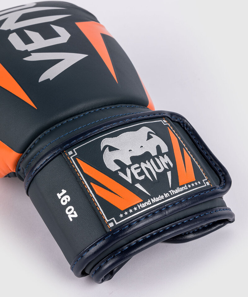 Venum Venum Elite (Kick)Boxhandschuhe Navy Silber Orange