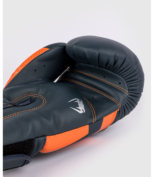 Venum Elite (Kick)Boxhandschuhe Navy Silber Orange