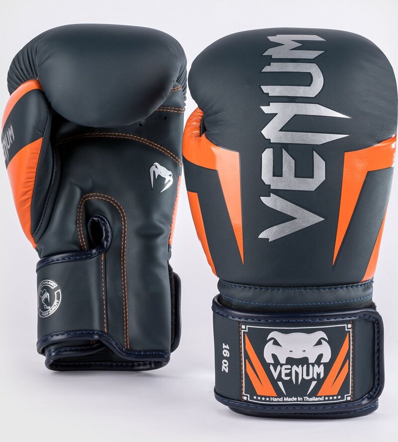 Venum Venum Elite (Kick)Boxhandschuhe Navy Silber Orange