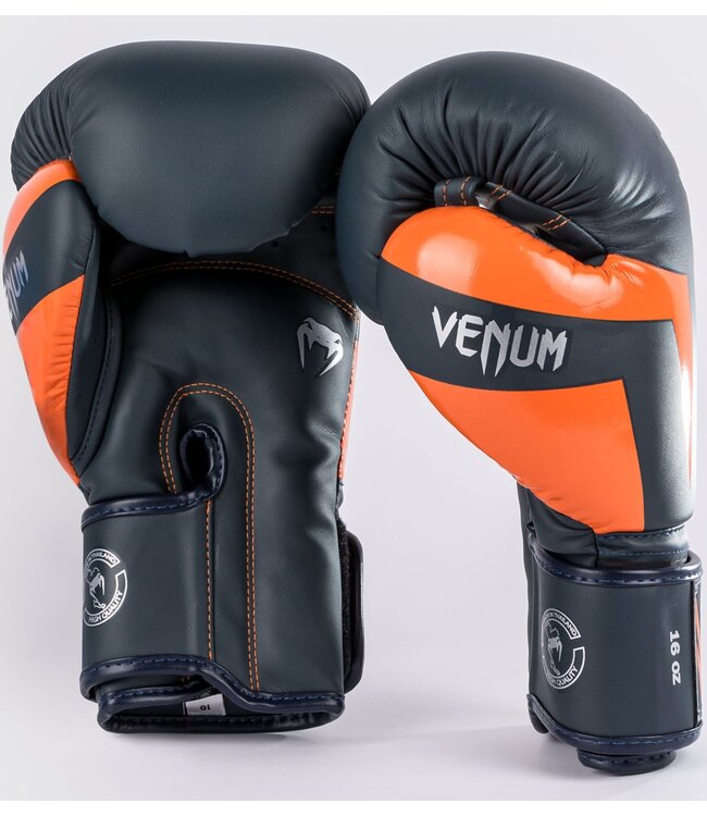Venum Venum Elite (Kick)Boxhandschuhe Navy Silber Orange