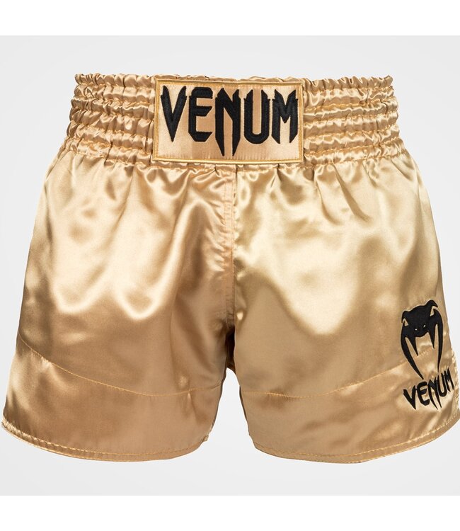Venum Classic Muay Thai Kickboks Hose Gold Schwarz