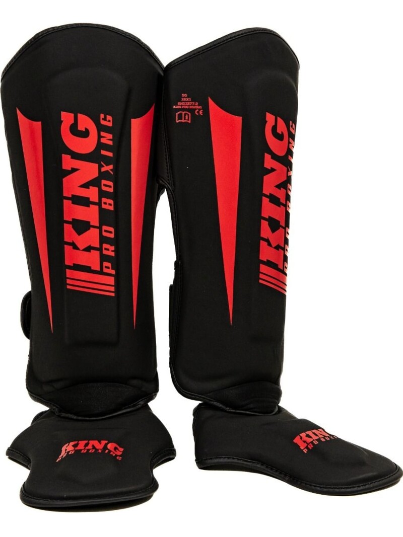 King Pro Boxing King Pro Boxing Schienbeinschützer KPB/SG REVO 8 Schwarz Rot