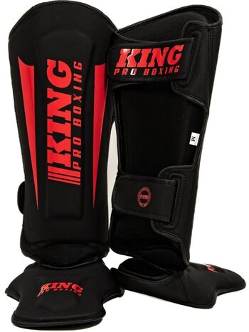 King Pro Boxing King Pro Boxing Schienbeinschützer KPB/SG REVO 8 Schwarz Rot