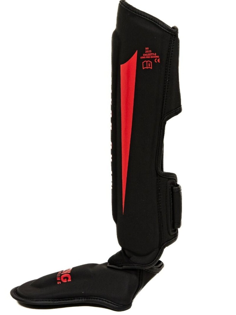 King Pro Boxing King Pro Boxing Shinguards KPB/SG REVO 8 Black Red