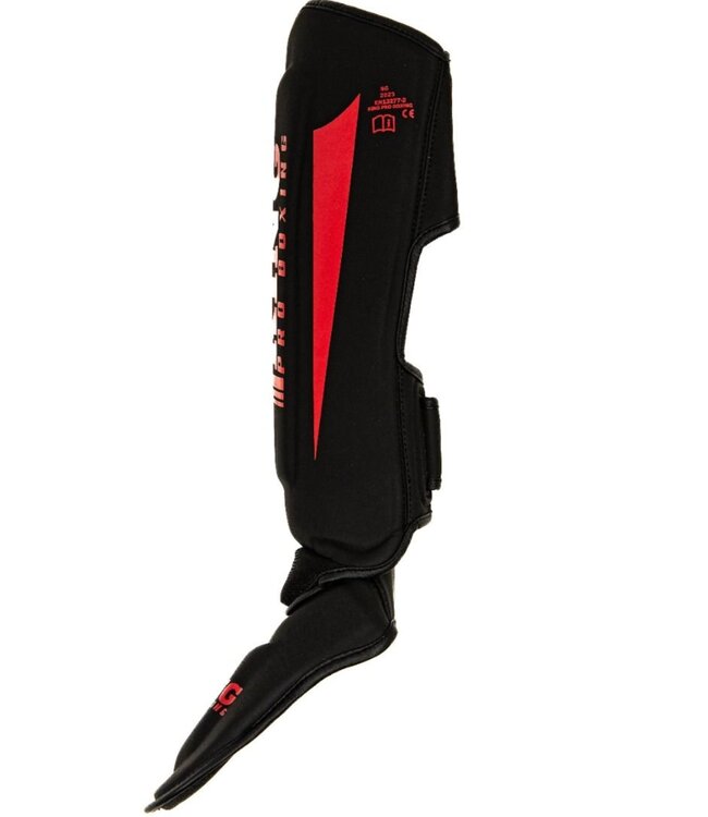 King Pro Boxing Scheenbeschermers KPB/SG REVO 8 Zwart Rood