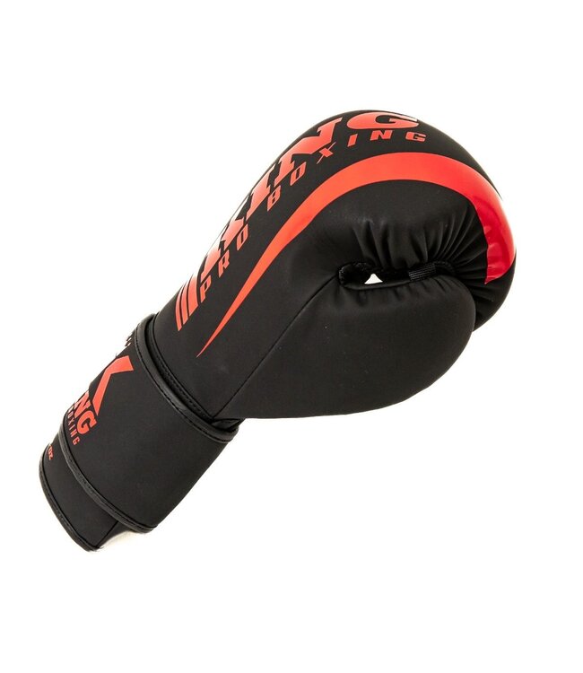 King Pro Boxing KPB/REVO 8 Boxhandschuhe Schwarz Rot