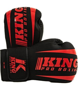 King Pro Boxing King Pro Boxing KPB/REVO 8 Boxhandschuhe Schwarz Rot