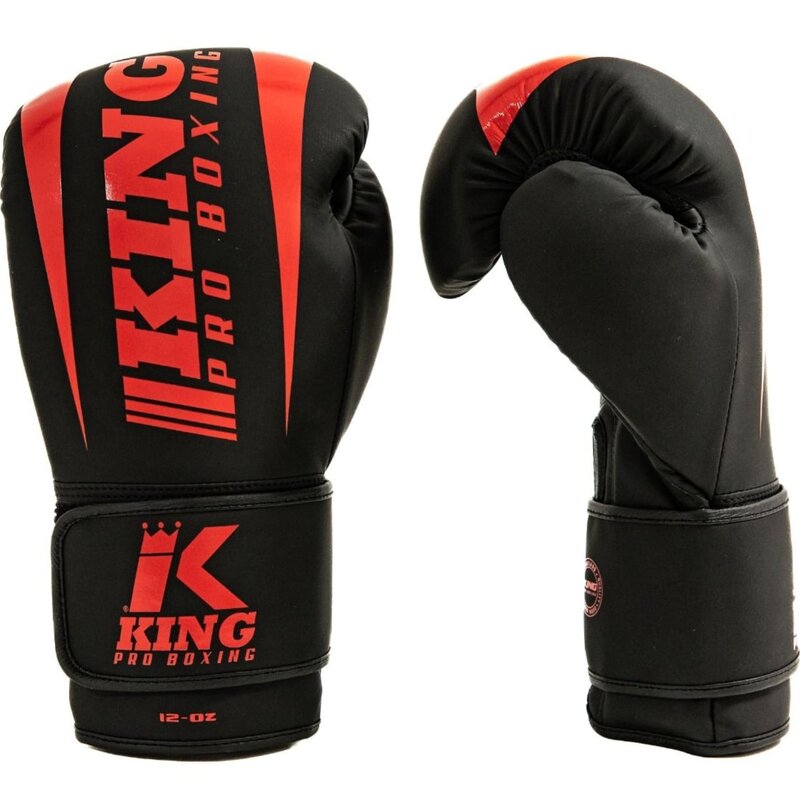 King Pro Boxing King Pro Boxing KPB/REVO 8 Boxhandschuhe Schwarz Rot