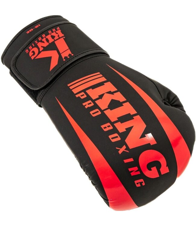 King Pro Boxing KPB/REVO 8 Boxing Gloves Black Red