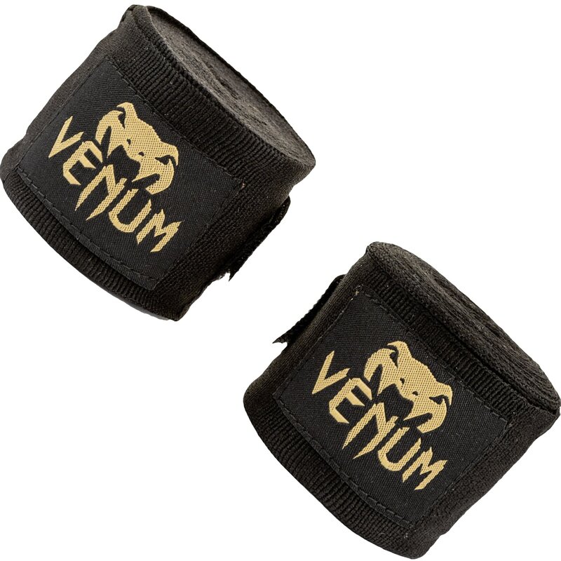 Venum Venum Kontact Boxing Handwraps 4.5m Black Gold