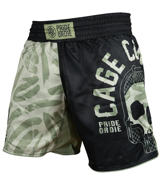 Pride or Die PRiDE or DiE MMA Fightshorts CAGE CONTROL Black