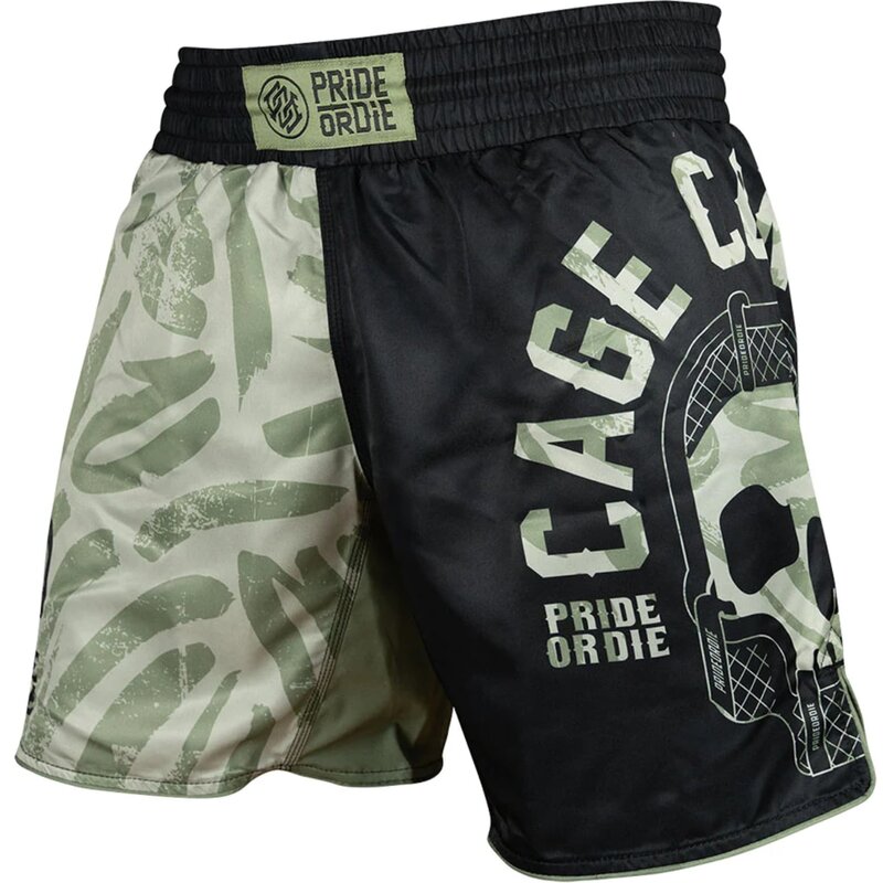 Pride or Die PRiDE or DiE MMA Fightshorts CAGE CONTROL Black