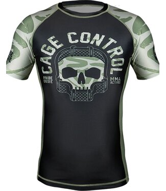 PRiDEorDiE PRiDE or DiE Rash Guard CAGE CONTROL Black
