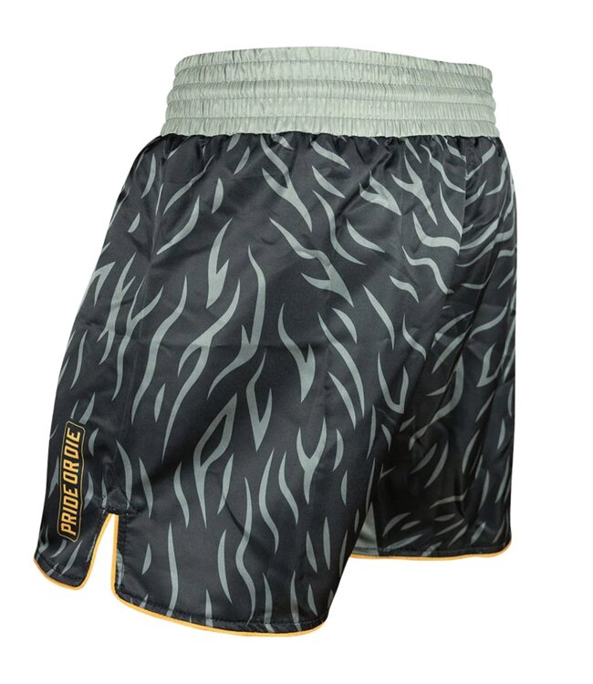 PRIDE or Die Fightshorts WOLFPACK V.2 Schwarz
