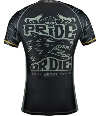 PRiDEorDiE PRiDe or Die Rash Guard WOLFPACK V.2 Zwart
