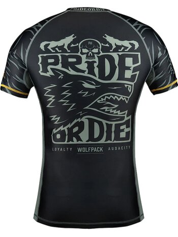 Pride or Die PRiDE or DiE Rash Guard WOLFPACK V.2 Black