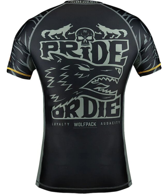 Pride or Die PRIDE or Die Rash Guard WOLFPACK V.2 Schwarz