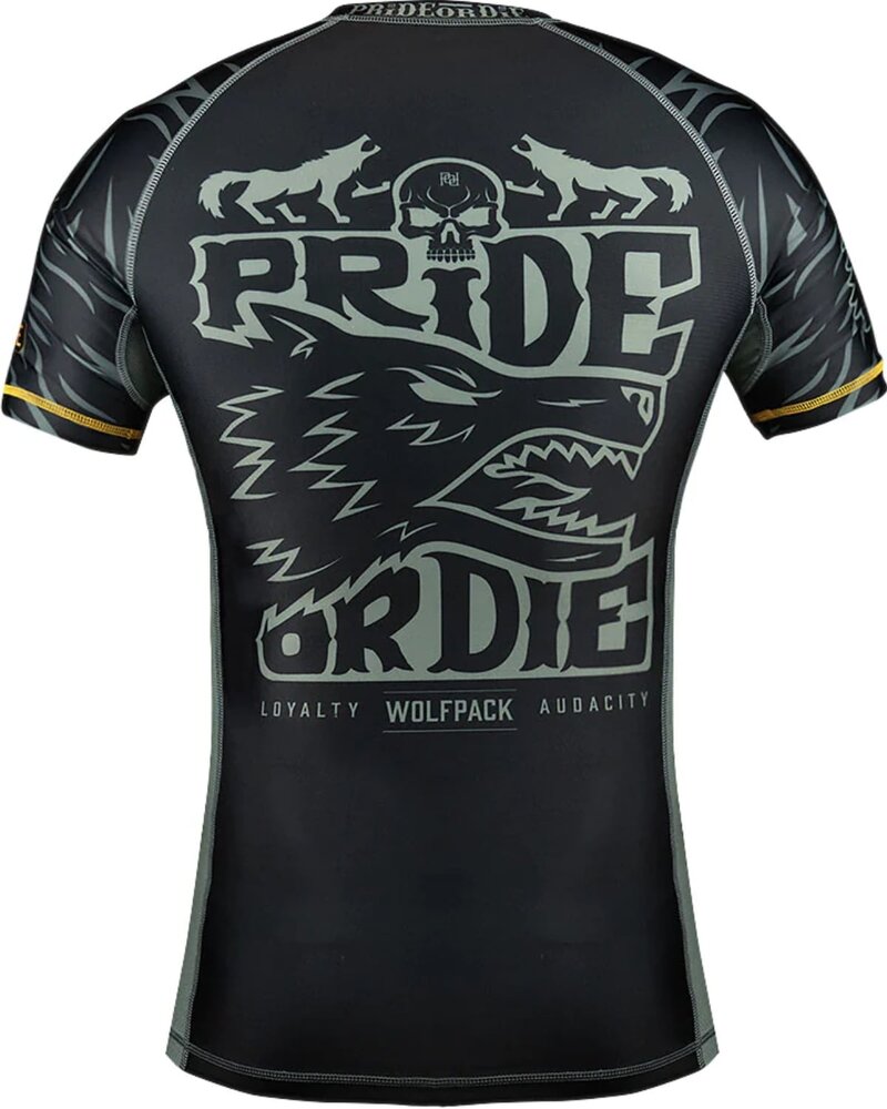 Pride or Die PRiDE or DiE Rash Guard WOLFPACK V.2 Black