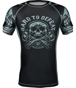 PRiDEorDiE PRiDE or DiE Rash Guard HARD TO DEFEAT Black