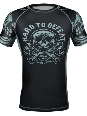 Pride or Die PRIDE or Die Rash Guard HARD TO DEFEAT Zwart