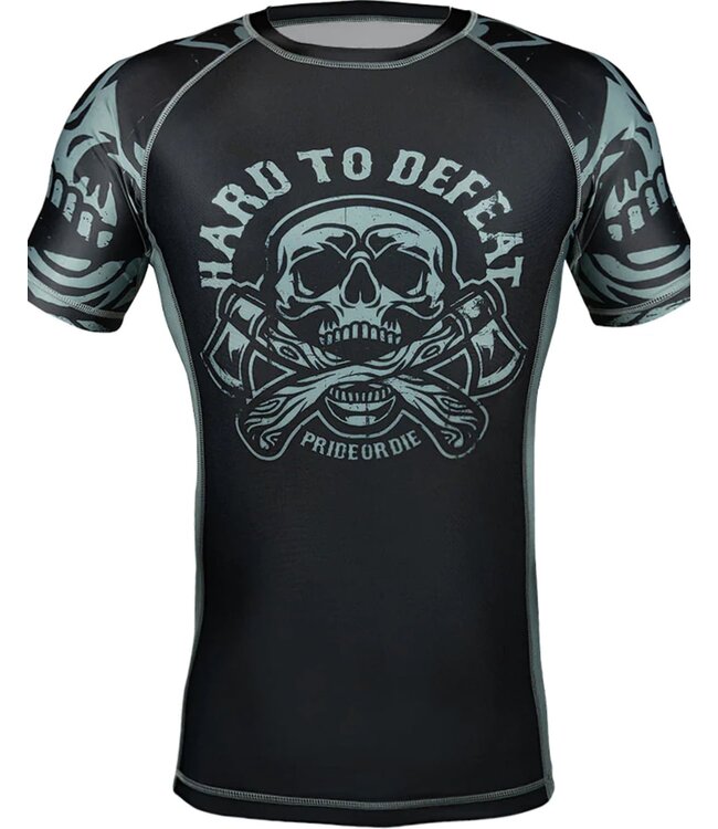 Pride or Die PRIDE or Die Rash Guard HARD TO DEFEAT Zwart