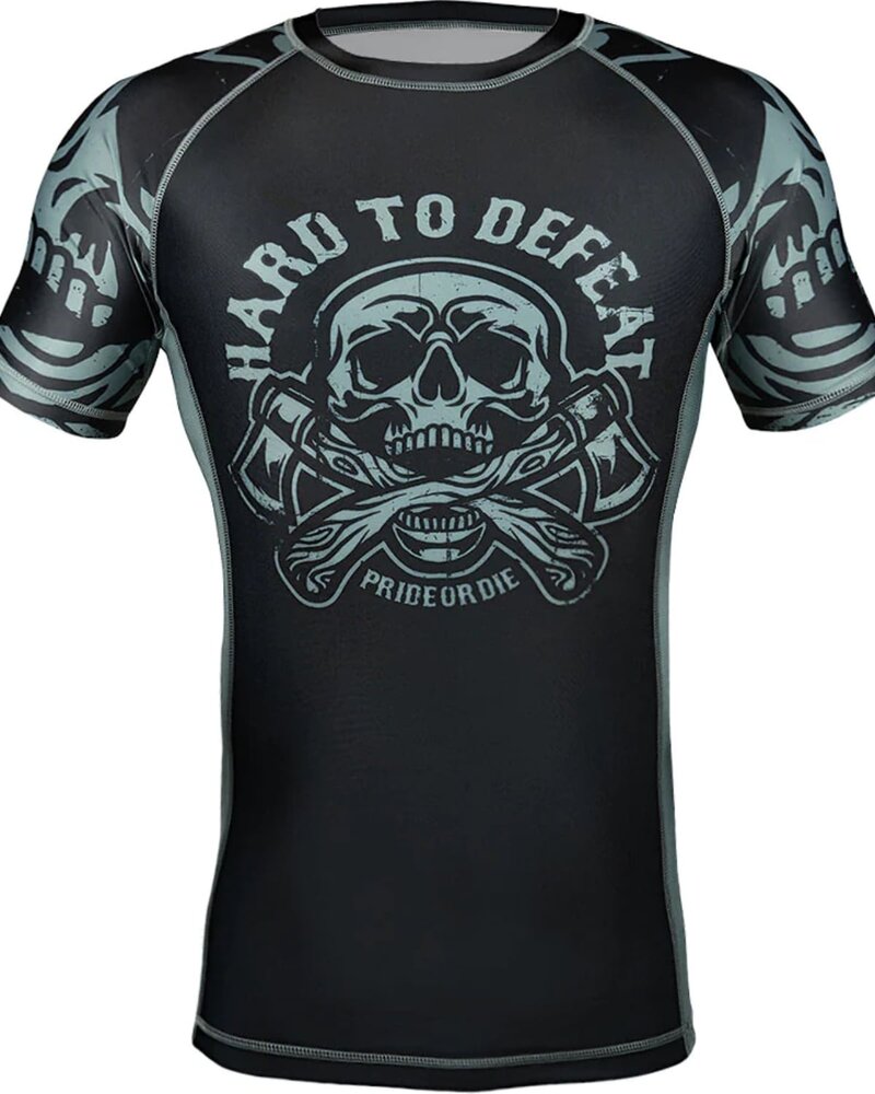 Pride or Die PRiDE or DiE Rash Guard HARD TO DEFEAT Black