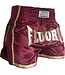 Fluory Kickboxhose Muay Thai Short Weinrot MTSF28
