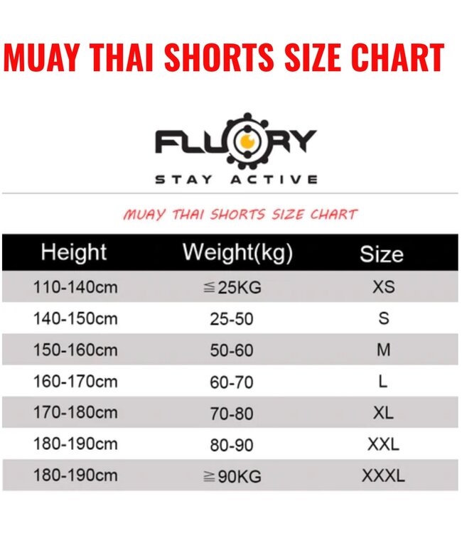 Fluory Fluory Kickboxhose Muay Thai Shorts Schwarz Pink MTSF37