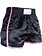 Fluory Fluory Kickboxhose Muay Thai Shorts Schwarz Pink MTSF37