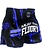 Fluory Fluory Kickboks Broekje Stripes Zwart Blauw