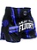 Fluory Fluory Kickboxing Shorts Stripes Black Blue