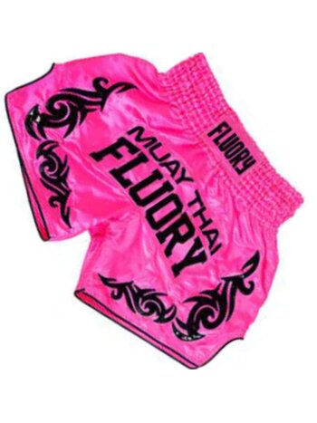 Fluory Fluory Muay Thai Kickboks Broek Neon Pink MTSF73