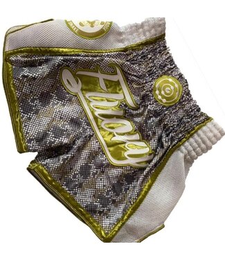Fluory Fluory Muay Thai Kickboxing Shorts Snake Gold MTSF82