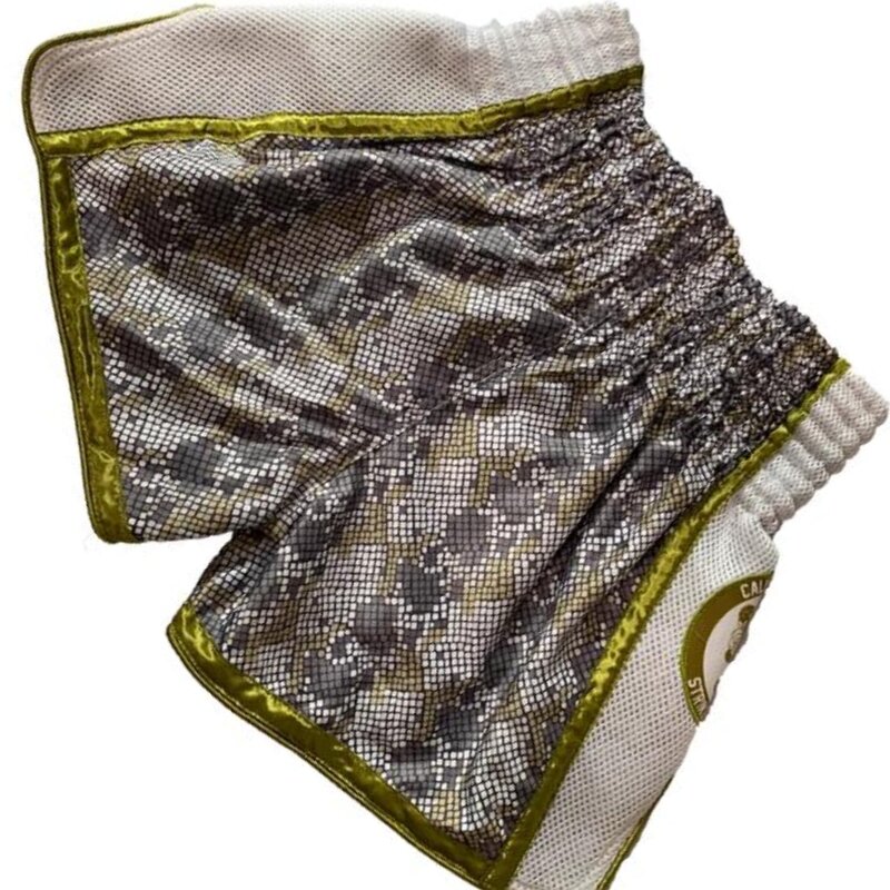 Fluory Fluory Muay Thai Kickboxing Shorts Snake Gold MTSF82