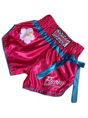 Fluory Fluory Kickboks Muay Thai Broekje Roze Blauw MTSF85