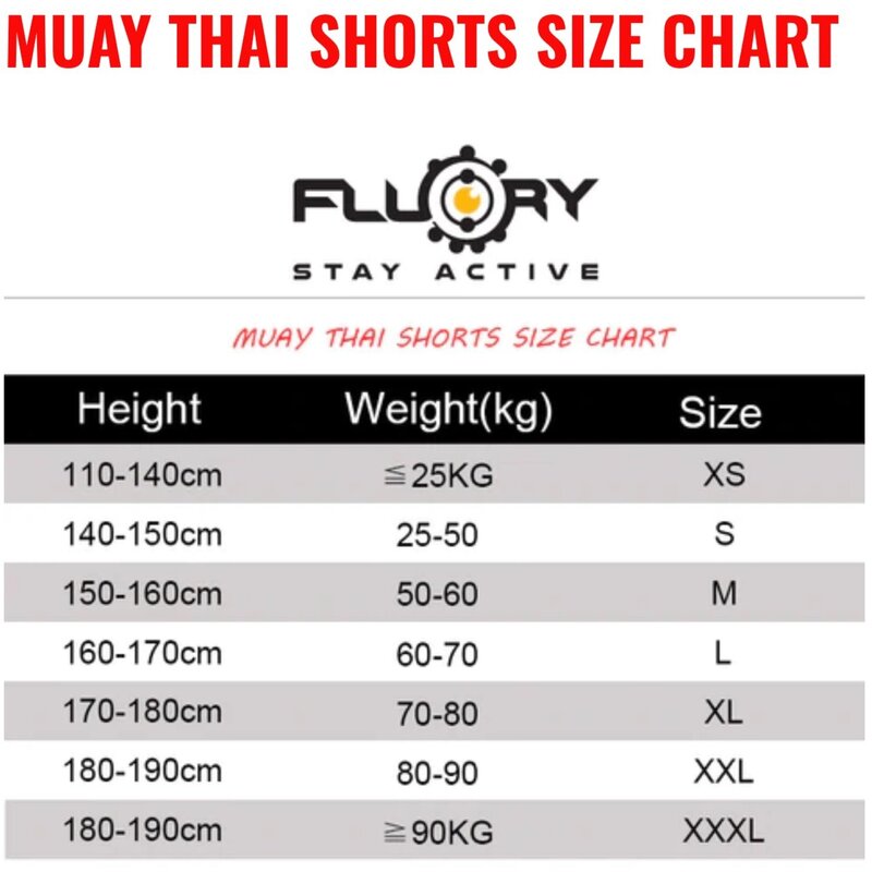 Fluory Fluory Kickboxen Muay Thai Shorts Elefant Weiß MTSF101