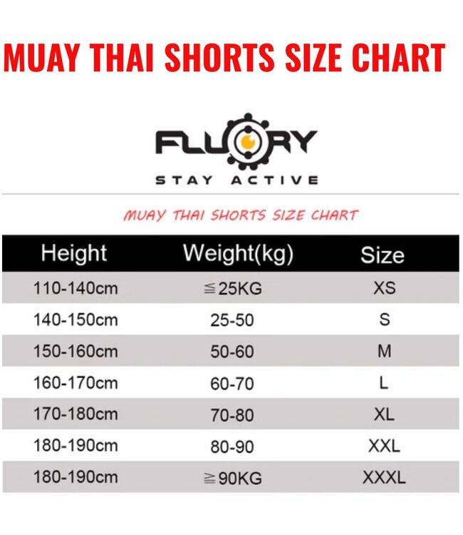 Fluory Muay Thai Shorts Tiger vs Dragon Red Yellow MTSF113