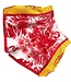 Fluoreszierende Muay Thai Shorts Tiger vs. Dragon Rot Gelb MTSF113
