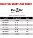 Fluory Fluory Muay Thai Shorts Tiger vs Dragon Blue Red MTSF113