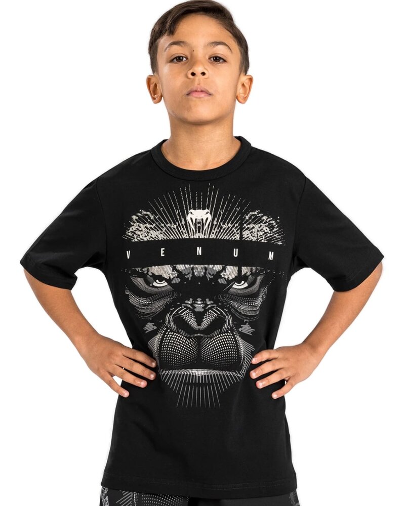 Venum Venum Gorilla Jungle Cotton T-Shirt Kinder Schwarz Weiß