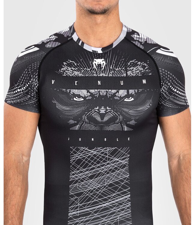 Venum Gorilla Jungle Rash Guard Schwarz Weiß