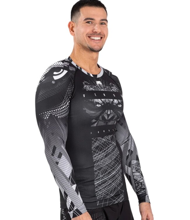 Venum Venum Gorilla Jungle Rash Guard L/S Zwart Wit
